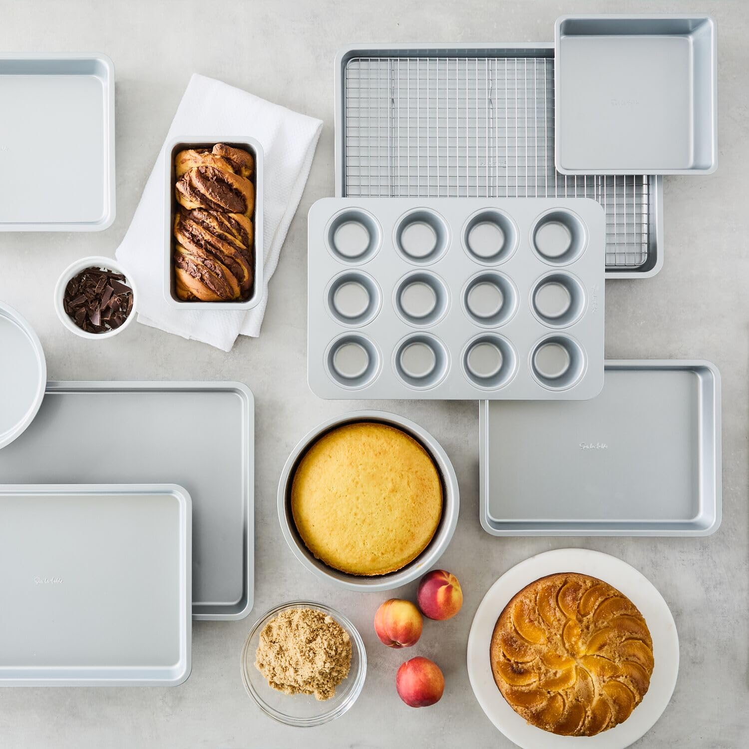 Sur La Table Signature Half Sheet Pan With Cooling & Baking Grid, Aluminum