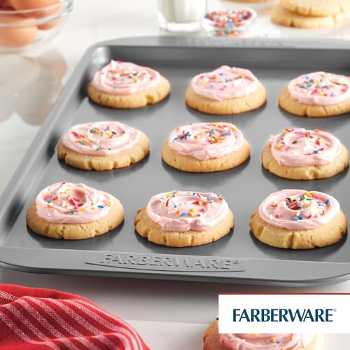 Farberware Nonstick Bakeware, Nonstick Cookie Sheet / Baking Sheet - 11 Inch x 17 Inch, Gray