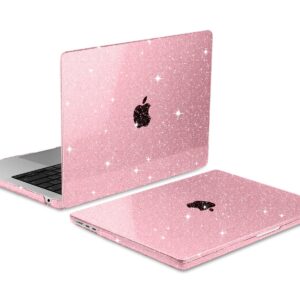 CAMPLALA Compatible with MacBook Air 15 inch Case 2024 2023 Release M3 A3114 M2 A2941, Hard Shell Cover & Keyboard Cover & Screen Protector & OTG Adapter for MacBook Air 15, Sparkly Pink