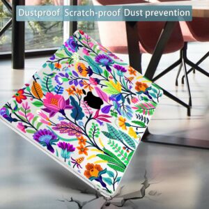 Mektron Designed for 2024/2023 MacBook Air 15 INCH M3 A3114 /M2 A2941 Case, Printed Plastic Hard Shell Cover with 15.3" Liquid Retina Display Touch ID, Bright-Coloured Flowers