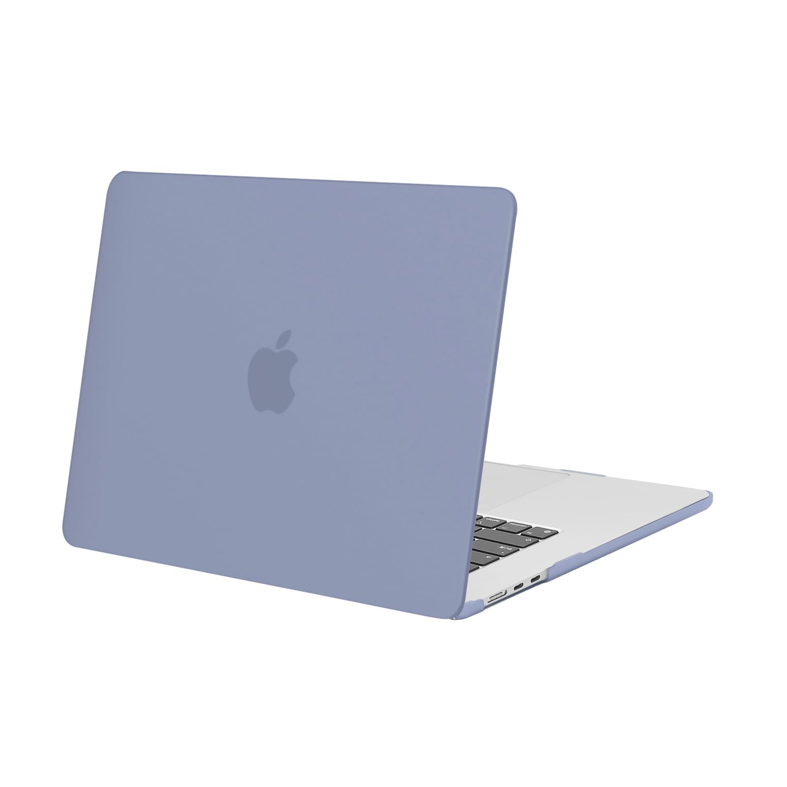 MOSISO Compatible with MacBook Air 15 inch Case 2023 2024 Release M3 A3114 M2 A2941 with Liquid Retina Display & Touch ID, Protective Plastic Hard Shell Case Cover, Lavender Gray