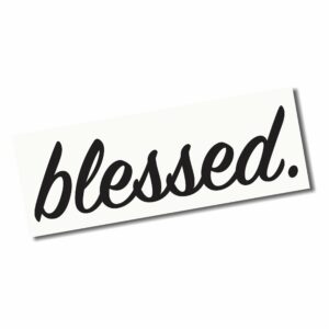 blessed inspirational sticker decal compatible with ipad macbook pro decal air 13" 15" 17" keyboard mousepad trackpad laptop inspirational religious sticker