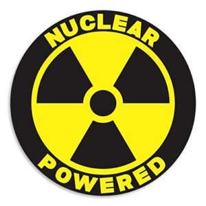 Nuclear Powered Decal Laptop Sticker Compatible With iPad MacBook Pro Air Sticker 13" 15" 17" Keyboard Keypad Mousepad Trackpad Radioactive Sticker