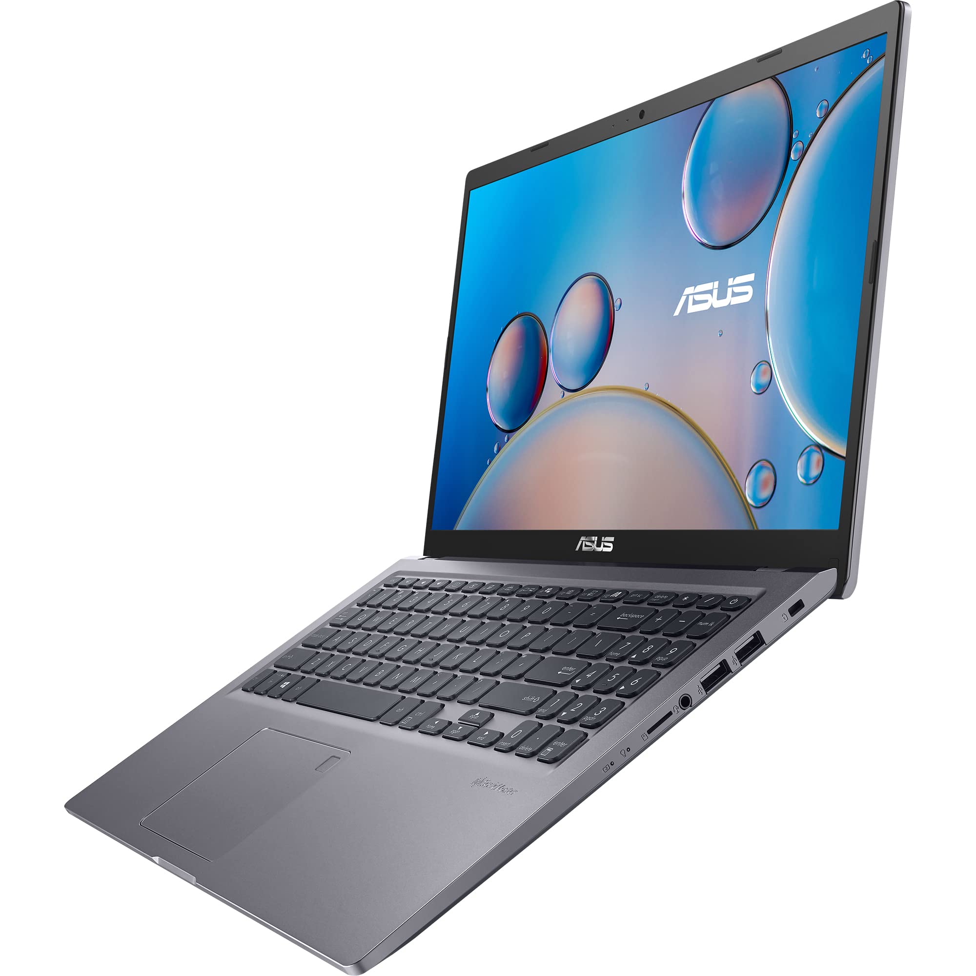 ASUS VivoBook 15 R565 Thin and Light Laptop, 15.6” FHD Touch Display, Intel Core i5-1135G7 Processor, Iris Xe Graphics, 8GB DDR4 RAM, 256GB SSD, Fingerprint, Windows 11 Home, Slate Grey, R565EA-US51T