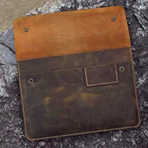 Vintage retro leather new macbook pro 14 15 16 inch sleeve case/macbook air leather bag cover MAC05SF-B