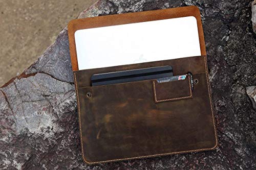 Vintage retro leather new macbook pro 14 15 16 inch sleeve case/macbook air leather bag cover MAC05SF-B