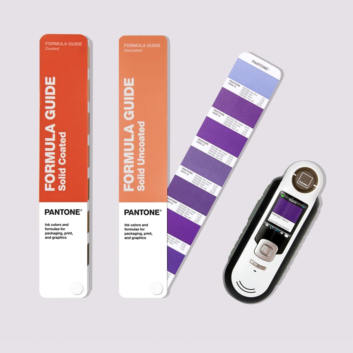 Pantone GP1609A Capsure and Formula Guide Bundle - Bundles The Global Color Reference Guide with Handheld Color Measurement Device