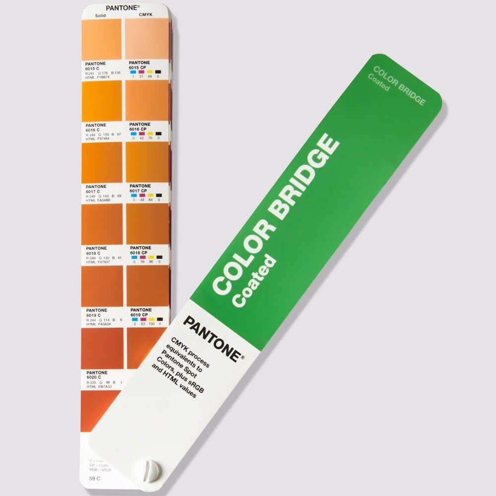 Pantone Color Bridge Guides Coated & Uncoated GP6102 - for Digital Design, Animation & CMYK Printing