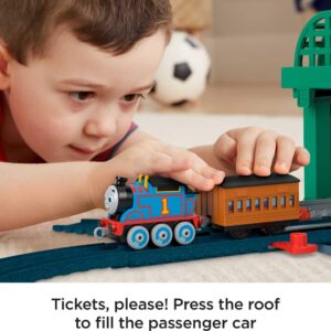 Thomas & Friends Diecast Toy Train & Track Set Knapford Station 2-in-1 Playset & Storage Case for Preschool Kids Ages 3+ Years​