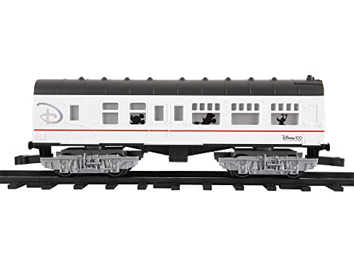 Lionel Disney100 Celebration Ready-to-Play Battery Powered Model Train Set with Remote, White, Black, Red, Large