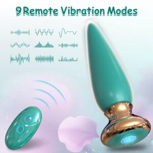 App & Remote Control Anal Butt Vibrator Prostate Massager, 9 Classic Vibrating Modes G-Spot Vibrator Rechargeable APP Control Anal Plug Vibrator Adult Sex Toys for Men & Couple