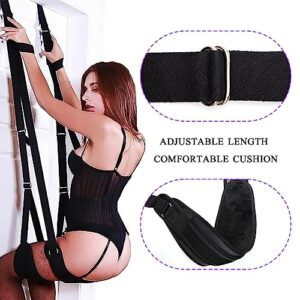 NEWZEST Sex Swing, BDSM Sex Toys Bondage Restraints Sex Furniture Adult Sex Toys & Games, Sex Accessories for Adults Couples, Soft Over-The-Door Sex Swing with Thick Cushion