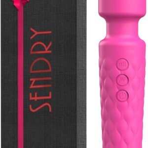 Female Vibrator, G-Spot & Sex Toy, 20 Modes & 8 Speeds Wand Massager, Quiet, Waterproof, USB Rechargeable Vibrator, Hand-Held Cordless Sex Toys Vibrator for Her Pleasure, Female Adult Toy - Rose