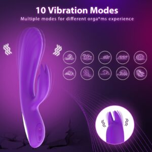 Rabbit G Spot Vibrator Dildo Female Sex Toys for Couples Vibrators Sex Toy Dildos for Womens Sex Toys Adult Toys Couple Sex Toys & Games Nipple Anal Stimulator Sex Machine with 10 Vibrations