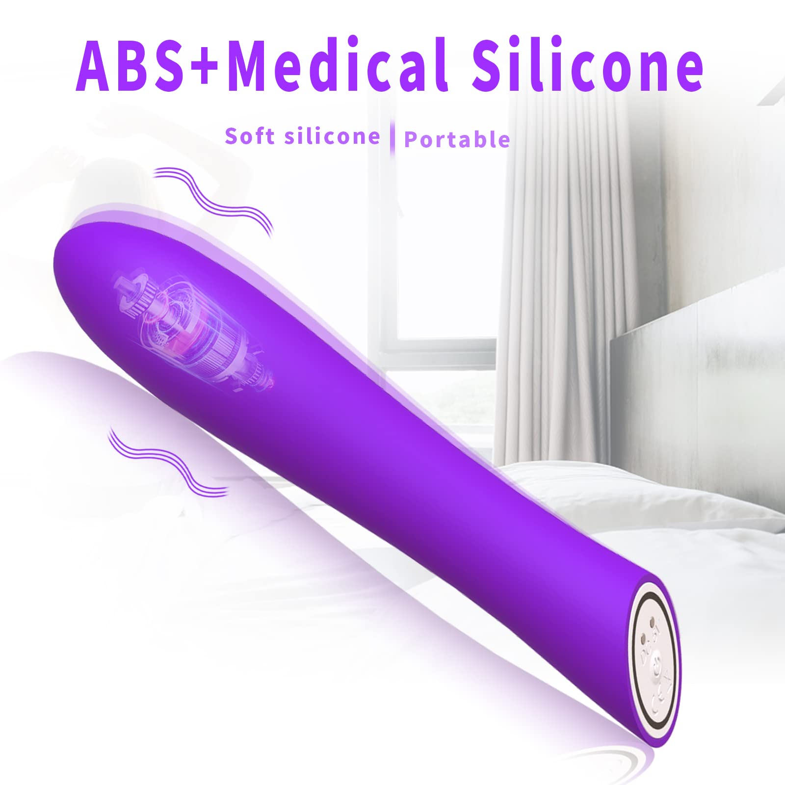 Vibrating G Spot Dildo Vibrator Adult Sex Toys for Woman, 7 Vibration Bullet Clitoral Stimulator Vibrators Waterproof Clitoris Vaginal and Anal Prostate Massager Stimulation Toy for Couple