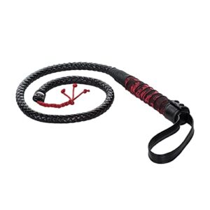 CalExotics Scandal Bull Whip – Fetish Lingerie Adult Sex Toys - Sturdy Whipping Hand Toy for Couples - Sexy Fantasy Whip – Black,SE-2712-33-1