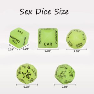 Sex Dice for Adult Couples Sex Games, 5 PCS Sex Position Dice Naughty Sexuales for Adults Bedroom Role Play party favor valentine Sex Toys Game for Couples Gay