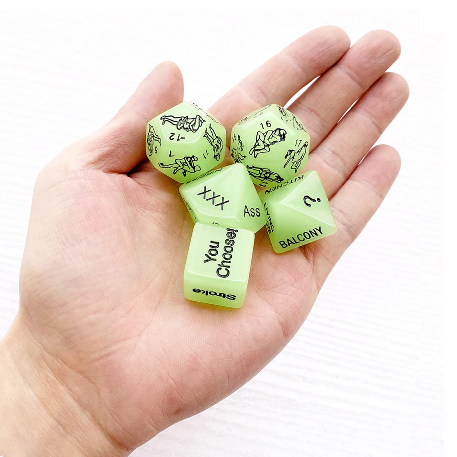 Sex Dice for Adult Couples Sex Games, 5 PCS Sex Position Dice Naughty Sexuales for Adults Bedroom Role Play party favor valentine Sex Toys Game for Couples Gay