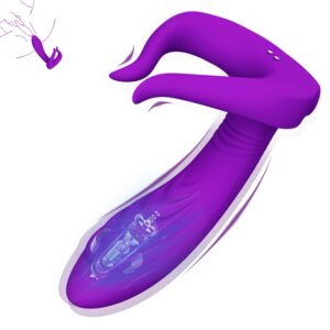 G Spot Vibrator Sex Toys for Women, Wearable Unique Textured Couples Sex Toys, 20 Double Vibration Modes Thrusting Dildo Adult Toys for Women, Waterproof Clitoral Stimulator Anal Women Sex Toys