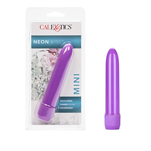 CalExotics Mini Neon Multi-Speed Vibe, Purple