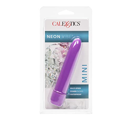 CalExotics Mini Neon Multi-Speed Vibe, Purple