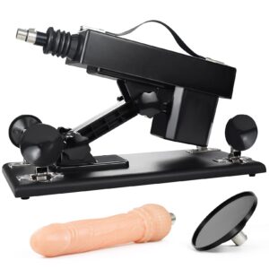 sex machine with dildo and suction cup 3xlr connector attachments,automatic thrusting machine for women and men,love machine device with sex toys