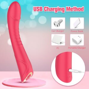 Realistic G-spot Dildo Vibrator for Women, Vaginal Anal Clitoris Stimulator for Solo Masturbation or Couple Lover Sex Things, Silicone Adult Sex Toys Massager with 7 Vibration Modes