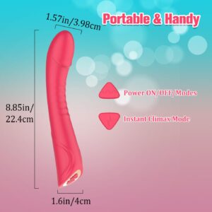 Realistic G-spot Dildo Vibrator for Women, Vaginal Anal Clitoris Stimulator for Solo Masturbation or Couple Lover Sex Things, Silicone Adult Sex Toys Massager with 7 Vibration Modes