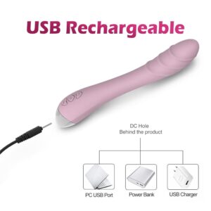 Realistic G-spot Dildo Vibrator for Women, Vaginal Anal Clitoris Stimulator for Solo Masturbation or Couple Lover Sex Things, Silicone Adult Sex Toys Massager with 10 Vibration Modes