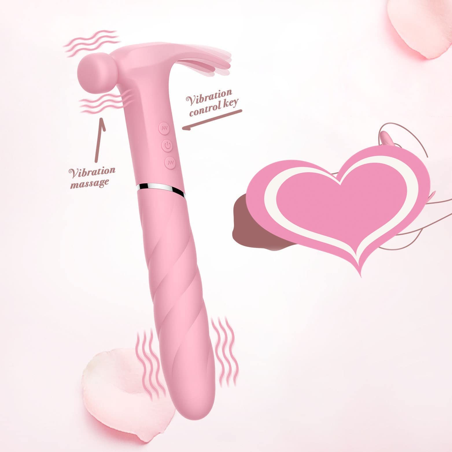 Massage Gun,Hammer G Spot Clit Vibrator Adult Sex Toys for Woman,Pulsating Anal Dildo Vibrators Waterproof Nipple Vagina Prostate Massagers Rechargable Clit Stimulation for Couples