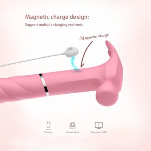 Massage Gun,Hammer G Spot Clit Vibrator Adult Sex Toys for Woman,Pulsating Anal Dildo Vibrators Waterproof Nipple Vagina Prostate Massagers Rechargable Clit Stimulation for Couples