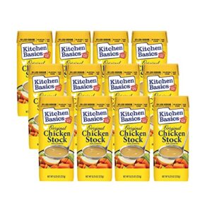 kitchen basics original chicken stock, 8.25 oz carton, (pack of 12)