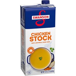 swanson 100% natural, gluten-free chicken stock, 32 oz carton