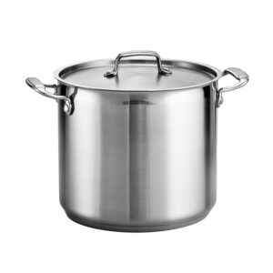 Tramontina Covered Stock Pot Gourmet Stainless Steel 12-Quart, 80120/000DS