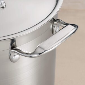 Tramontina Covered Stock Pot Gourmet Stainless Steel 12-Quart, 80120/000DS