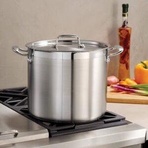 Tramontina Covered Stock Pot Gourmet Stainless Steel 12-Quart, 80120/000DS