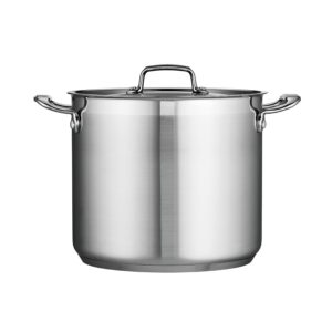 Tramontina Covered Stock Pot Gourmet Stainless Steel 12-Quart, 80120/000DS