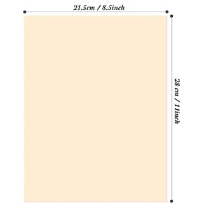 150 Sheets Cream Pastel Color Card Stock Paper, 67lb Cover Medium Weight Cardstock, 8.5 x 11 Inch Paper for Arts Crafts, Coloring, Announcements, Stationary Printing at School, Office, Home(Cream)