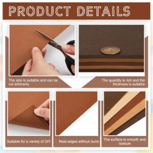 Sinmoe 100 Sheets 5 Shades Cardstock Paper 8.5 x 11 Inches 180gsm Solid Core Printer Paper for Scrapbooking DIY Arts Crafts Making School Office Home Supplies(Brown Series)