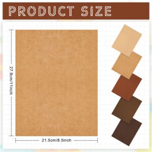 Sinmoe 100 Sheets 5 Shades Cardstock Paper 8.5 x 11 Inches 180gsm Solid Core Printer Paper for Scrapbooking DIY Arts Crafts Making School Office Home Supplies(Brown Series)