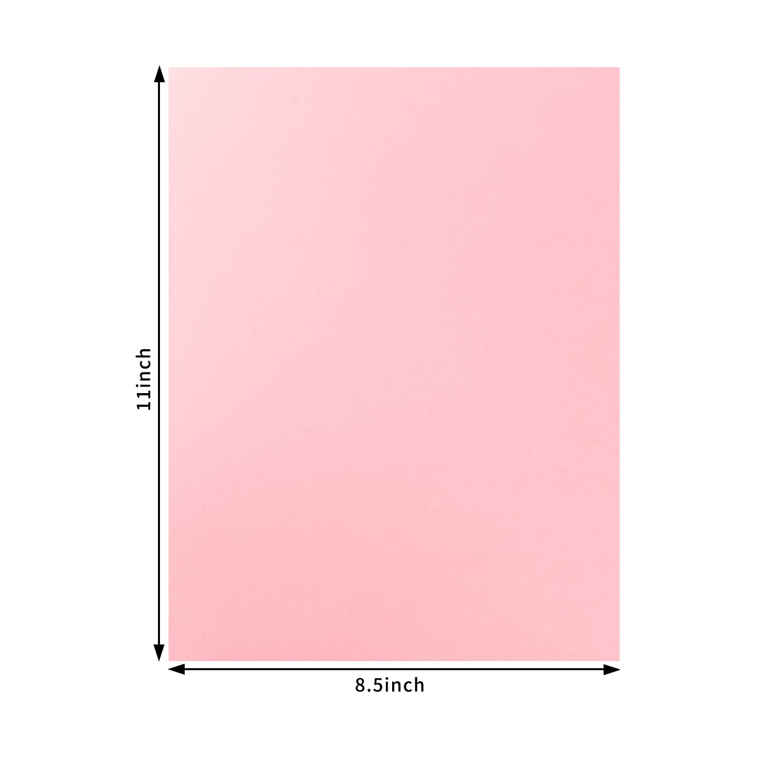 50 Sheets 8 1/2 x 11 Thick Paper Cardstock Blank Cards Colorful for DIY Crafts Cards Making, Invitations, Scrapbook Supplies (Pink, 8 1/2 x 11)