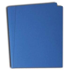 hamilco colored cardstock scrapbook paper 8.5" x 11" cobalt blue color card stock paper 50 pack