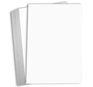 hamilco white cardstock paper 11x17 65 lb cover card stock 25 pack (bright)