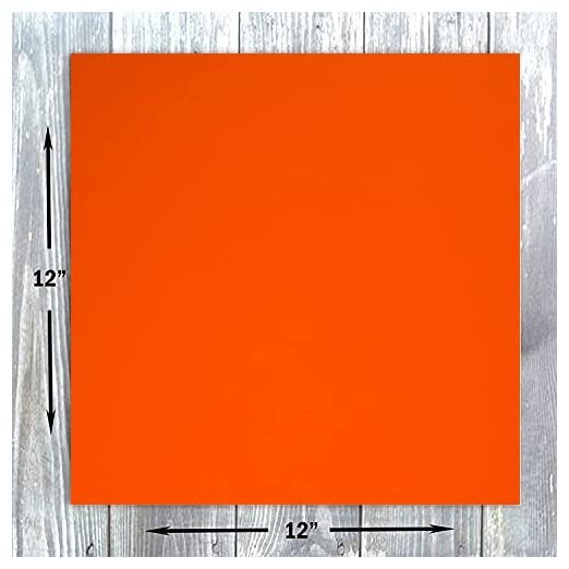 Hamilco Colored Scrapbook Cardstock Paper 12x12 Card Stock Paper 65 lb Cover 25 Pack (Fire Orange)