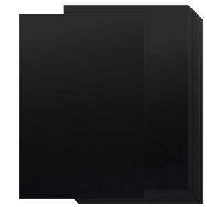 100 Sheets Cardstock Paper - 8.5 x 11 Black Thick Paper, 80lb Card Stock Printer Paper for Invitations, Scrapbooking, Crafts, DIY Cards