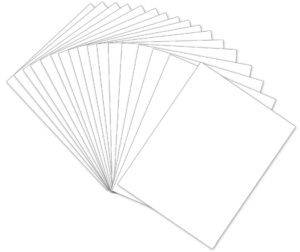 white cardstock 8.25x11.5 inch, smooth card stock paper 92lb/250gms 30pack heavy weight cover cardstock thick paper for craft, painting, card making