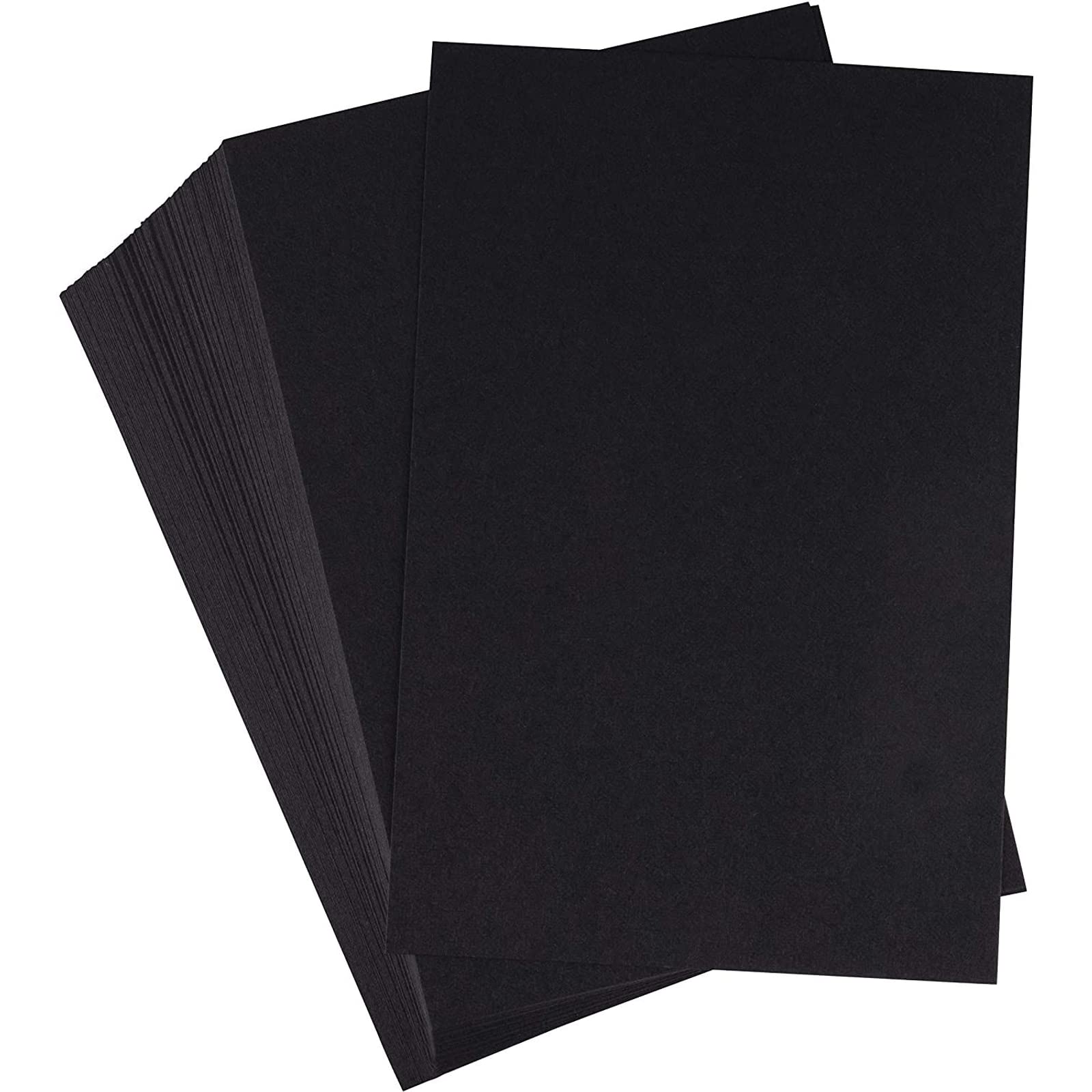 Black Cardstock - 200-Pack 4x6 Heavyweight Smooth Cardstock, 80lb 216GSM Cover Card Stock, Unruled Thick Stationery Paper, For Postcard, Invitation, Announcement, Marketing Material, 4 x 6 Inches