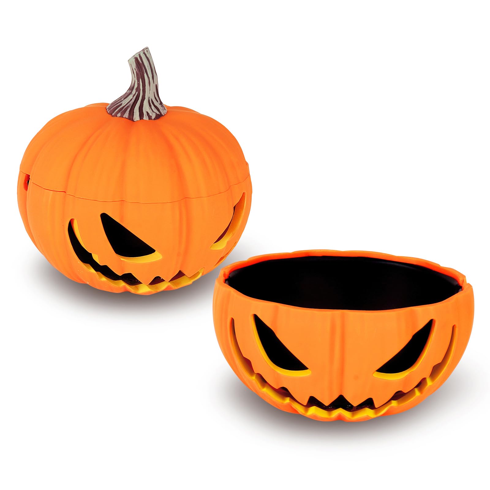 yusud Ashtray with Lip for Outside Patio, Ash Tray Set for Weed, Cool Ashtrays for Outdoor Indoor Home Office, Cute Pumpkin Ash Holder, Unique Decor Gift