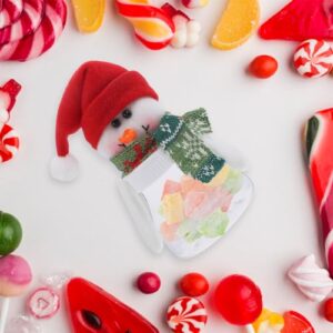 Abaodam 5pcs Christmas Cookie Boxes Christmas Candy Jars with Lids Plastic Christmas Candy Jars Plastic Storage Box Plastic Food Containers Candy for Kids Storage Jar Cans Christmas Box