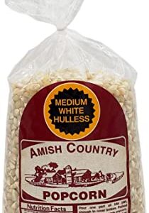 Amish Country Popcorn | 2 Lb Medium White Popcorn | Old Fashioned, Non-GMO and Gluten Free (2lb Bags)